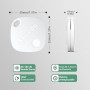 ATUVOS Air Tag Smart Tracker 4 Pack Negro, Buscador de Objetos Bluetooth Funciona con Buscar Apple (Sólo iOS, Android no