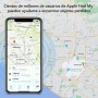 ATUVOS Air Tag Smart Tracker 4 Pack Negro, Buscador de Objetos Bluetooth Funciona con Buscar Apple (Sólo iOS, Android no