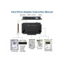 Adaptador SATA/IDE a USB 3,0, lector de disco duro para HDD/SSD extern
