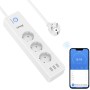 GHome Smart Regleta Inteligente Alexa con 3 Enchufes y 3 USB, Regleta WiFi Programable con Monitoreo de Consumo, Smart Plug