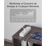 GHome Smart Regleta Inteligente Alexa con 3 Enchufes y 3 USB, Regleta WiFi Programable con Monitoreo de Consumo, Smart Plug