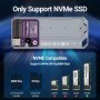 JEYI M.2 2280 NVMe SSD carcasa RTL9210 Chip compatible con USB 3,2 10G