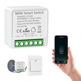 1PC Interruptor de Luz Inteligente WIFI, Interruptore Inteligente Alexa, Smart Switch WIFI,Interruptori Inteligente Compatible
