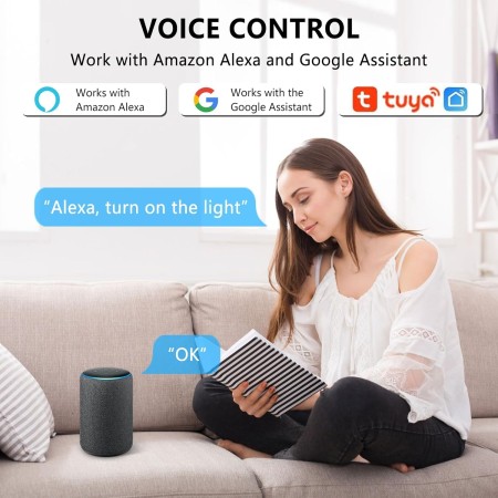 1PC Interruptor de Luz Inteligente WIFI, Interruptore Inteligente Alexa, Smart Switch WIFI,Interruptori Inteligente Compatible