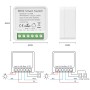 2PC Interruptor de Luz Inteligente WIFI, Interruptore Inteligente Alexa, Smart Switch WIFI,Interruptore Inteligente Compatible