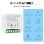 2PC Interruptor de Luz Inteligente WIFI, Interruptore Inteligente Alexa, Smart Switch WIFI,Interruptore Inteligente Compatible