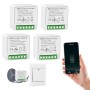 2PC Interruptor de Luz Inteligente WIFI, Interruptore Inteligente Alexa, Smart Switch WIFI,Interruptore Inteligente Compatible