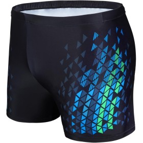 AMZSPORT Bañador de Hombre Secado Rápido Bañadores Boxer con Cordón