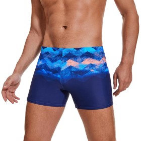 AMZSPORT Bañador de Hombre Secado Rápido Bañadores Boxer con Cordón