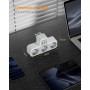 TESSAN Ladron Enchufes Plano con USB C, 6 en 1 Ladrón Enchufes Multiples USB, Triple Cargador Multiple 3600W, Regleta Pared para
