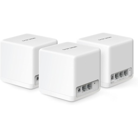 [2024 Nuevo] MERCUSYS Halo H1500X(3-Pack)-AX1500 Sistema WiFi 6 Mesh, 3X Puerto Gigabit Ethernet, Conecta hasta 150