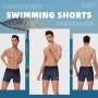 AMZSPORT Bañador de Hombre Secado Rápido Bañadores Boxer con Cordón