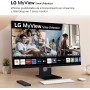LG 32SR50F-W - Smart Monitor, 32 Pulgadas, Pantalla IPS, Full HD, WebOS 23, 1920x1080, 16:9, Sin Cámara, ThinQ App, Blanco