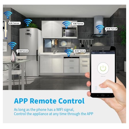 proAMEDEN Interruptor inteligente con WiFi, 220 V, Smart Switch WiFi, app Tuya/Smart Life, compatible con Alexa y Google Home