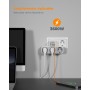 TESSAN Ladron Enchufes Plano con USB C, 6 en 1 Ladrón Enchufes Multiples USB, Triple Cargador Multiple 3600W, Regleta Pared para