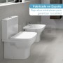 Gala Smart New– Asiento Fijo para el Inodoro, Incluye Kit de Fijación y Bisagras de Acero Inoxidable, Color Blanco, Medidas 37 x
