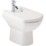 Gala Smart New– Asiento Fijo para el Inodoro, Incluye Kit de Fijación y Bisagras de Acero Inoxidable, Color Blanco, Medidas 37 x