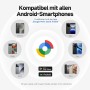 MiLi Bluetooth Tracker para Android, Autorizado por Google, Key Finder, Luggage Tracker, Localizador de Objetos Compatible con