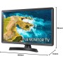 LG 24TQ510S-WZ - Monitor TV de 24'' HD, amplio ángulo de visión, LED Profundidad de Color, Smart TV WebOS22, Color Blanco