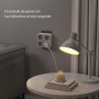 TESSAN Ladron Enchufes Plano con USB C, Enchufe Multiple 4 Schuko con 3 USB, Cargador Multiple 4000W, 7 en 1 Ladron con