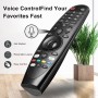 Mando a distancia con puntero y función de voz para LG Smart TV Magic Remote compatible con AN-MR20GA MR19BA MR18BA MR650A