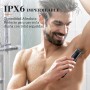MAXGROOM Afeitadora Corporal Masculina 3 en 1, Depiladora Corporal Hombre con Peine Ajustable para Cuerpo y Zona Intima, en Seco