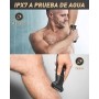Afeitadora Corporal Masculina,3 en 1 Depiladora Corporal Hombre,Cortapelos Nariz Base de Recarga USB,Maquina Depilar Hombre para