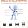 MANSPOT Afeitadora Corporal Masculina, Depiladora Corporal Hombre con Cuchilla de Cerámica Desmontable, IPX7 Resistente al Agua,