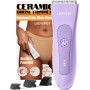 MANSPOT Afeitadora Corporal Masculina, Depiladora Corporal Hombre con Cuchilla de Cerámica Desmontable, IPX7 Resistente al Agua,