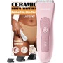 MANSPOT Afeitadora Corporal Masculina, Depiladora Corporal Hombre con Cuchilla de Cerámica Desmontable, IPX7 Resistente al Agua,