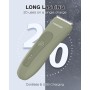 MANSPOT Afeitadora Corporal Masculina, Depiladora Corporal Hombre con Cuchilla de Cerámica Desmontable, IPX7 Resistente al Agua,
