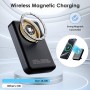 Bwaliffury Power Bank 10000mAh, 22.5W PD Magnético Bateria Externa Carga Rápida, Inalámbrico Cargador Bateria Portátil Power