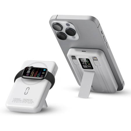 Bwaliffury Power Bank 10000mAh, 22.5W PD Magnético Bateria Externa Carga Rápida, Inalámbrico Cargador Bateria Portátil Power