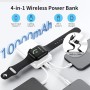 Bwaliffury Power Bank 10000mAh, 22.5W PD Magnético Bateria Externa Carga Rápida, Inalámbrico Cargador Bateria Portátil Power