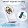 Bwaliffury Power Bank 10000mAh, 22.5W PD Magnético Bateria Externa Carga Rápida, Inalámbrico Cargador Bateria Portátil Power