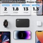 Power Bank 10000mAh, 22.5W Bateria Externa Carga Rapida PD3.0 QC3.0, Bateria Portatil Mini Powerbank USB C Input & Output,
