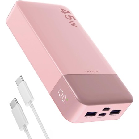 JUOVI Banco de energía portátil J2621, batería de 20000 mAh, Carga rápida de 45 W, Compatible con Switch, MacBook, Tablet, DELL,