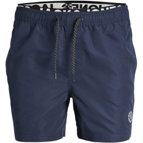 JACK & JONES Jpstfiji Jjswim Db WB LY Sn Short de Bain para Hombre
