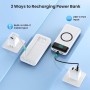 Bateria Externa Inalámbrico 26800mAh con 3 Cables, 7 en 1 Wireless Power Bank Carga Rápida 25W PD3.0+QC4.0, 6 Puertos Powerbank