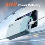 JUOVI Banco de energía portátil J2621, batería de 20000 mAh, Carga rápida de 45 W, Compatible con Switch, MacBook, Tablet, DELL,
