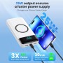 Bateria Externa Inalámbrico 26800mAh con 3 Cables, 7 en 1 Wireless Power Bank Carga Rápida 25W PD3.0+QC4.0, 6 Puertos Powerbank