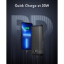VEGER Power Bank,30000mAh Bateria Externa con Pantalla LED Bateria Portatil USB C Carga rapida PD 20W QC 3.0 con 2 Entradas y 4