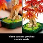 LEGO Botanical Bonsái de Arce Rojo Japonés - Planta Artificial con Hojas Rojas y Naranjas en Maceta - Maqueta para Construir