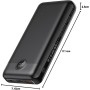 VEGER Power Bank,30000mAh Bateria Externa con Pantalla LED Bateria Portatil USB C Carga rapida PD 20W QC 3.0 con 2 Entradas y 4