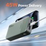 JUOVI Banco de energía portátil J2621, batería de 20000 mAh, Carga rápida de 45 W, Compatible con Switch, MacBook, Tablet, DELL,