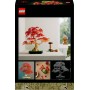LEGO Botanical Bonsái de Arce Rojo Japonés - Planta Artificial con Hojas Rojas y Naranjas en Maceta - Maqueta para Construir