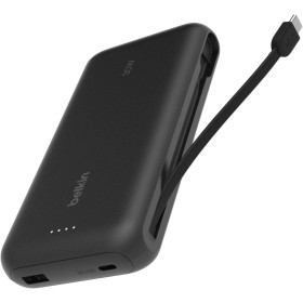 Belkin BoostCharge Batería Externa 20K, Carga rápida y Cable Integrado (PD 30 W), Power Bank, Cargador portátil USB-C Power