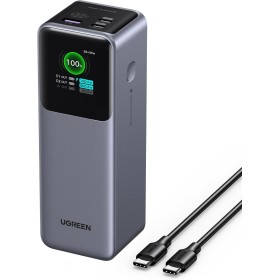 UGREEN Nexode Power Bank 25000mAh 140W, Batería Externa Carga con 2 USB C 1 Type A, Cargador Portatil Compatible con iPhone