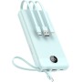 Power Bank 20000mAh con Cables Integrados, VEEKTOMX Bateria Externa Carga Rapida, Bateria Portatil Powerbank Viaje Cargador