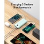 Power Bank 20000mAh con Cables Integrados, VEEKTOMX Bateria Externa Carga Rapida, Bateria Portatil Powerbank Viaje Cargador
